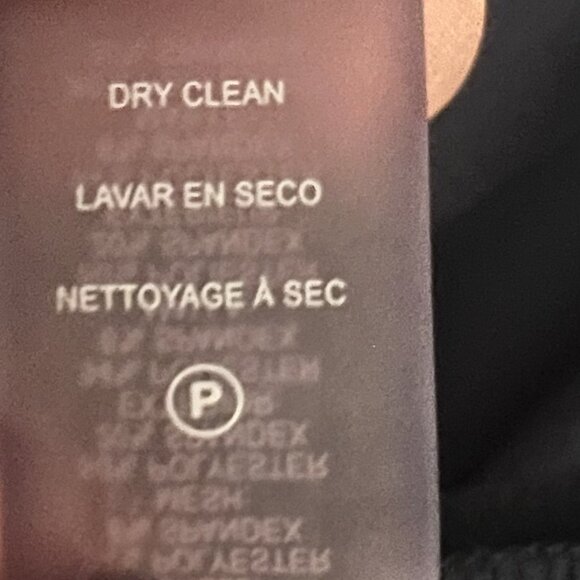 Calvin Klein Women Navy Illusion- Trim Ponte Fit and Flare Dress Size 14 Career - Picture 10 of 10